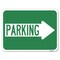 Signmission Parking With Right Arrow Heavy-Gauge Aluminum Rust Proof Parking Sign, 18" x 24", A-1824-24371 A-1824-24371 - alternate 1